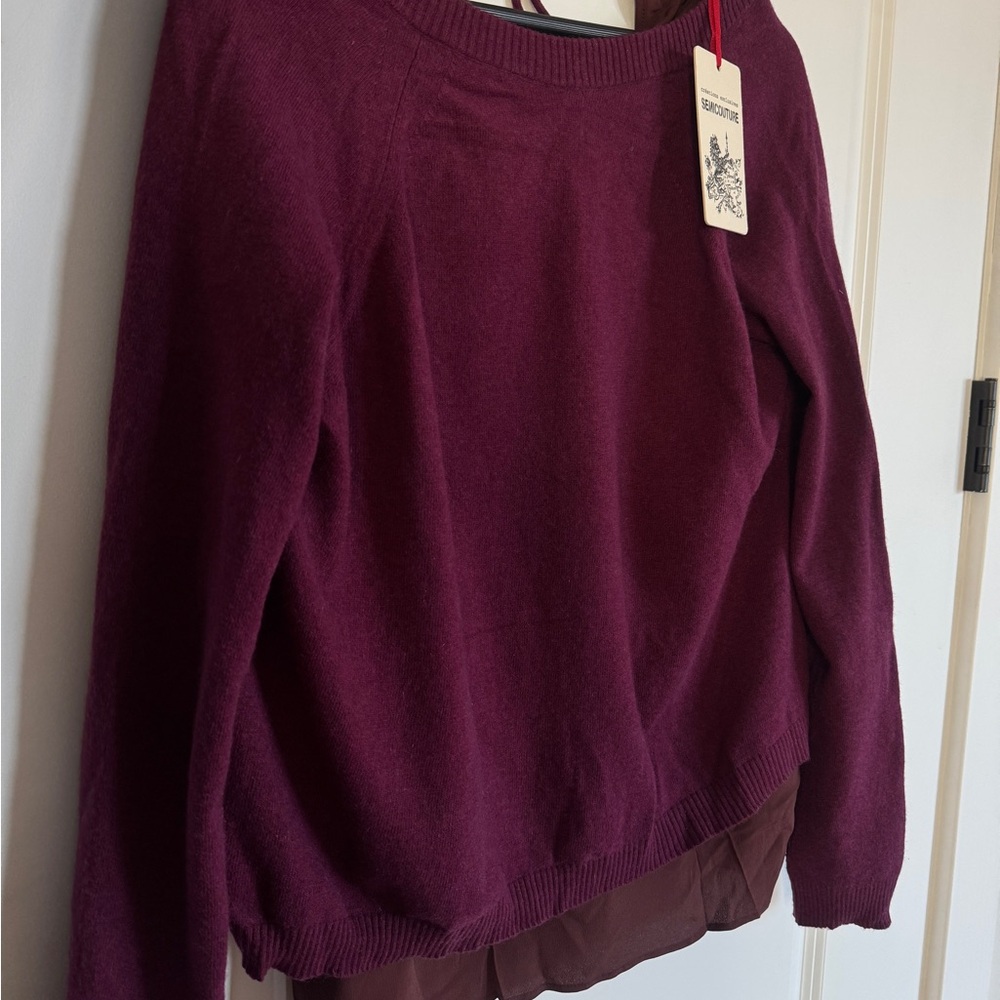 Women's Burgundy Sweater